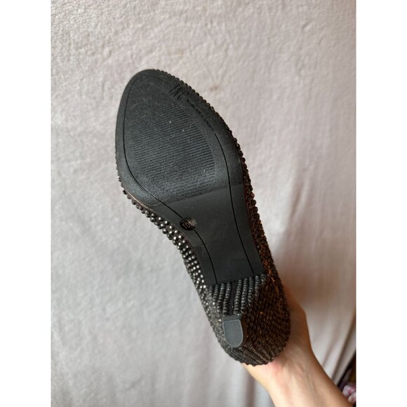 NEVER WORN NEW IN BOX INC Sparkly Rhinestone Bedazzled Knee High Heel Boots Size - Picture 2 of 9